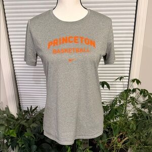 Nike Dri-Fit Gray and Orange Princeton Basketball Tee